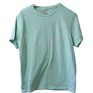 J. Crew Blue Short Sleeve Tee Classic Crew Neck Large Preppy Y2K Beach Surf